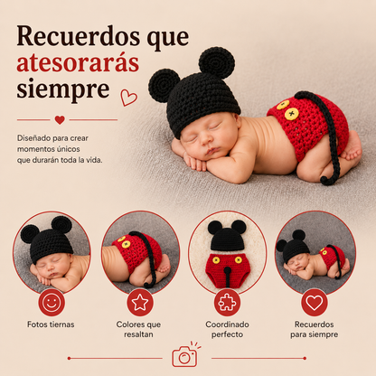 Conjunto de Ganchillo Animal para Bebé      (0-1 año)