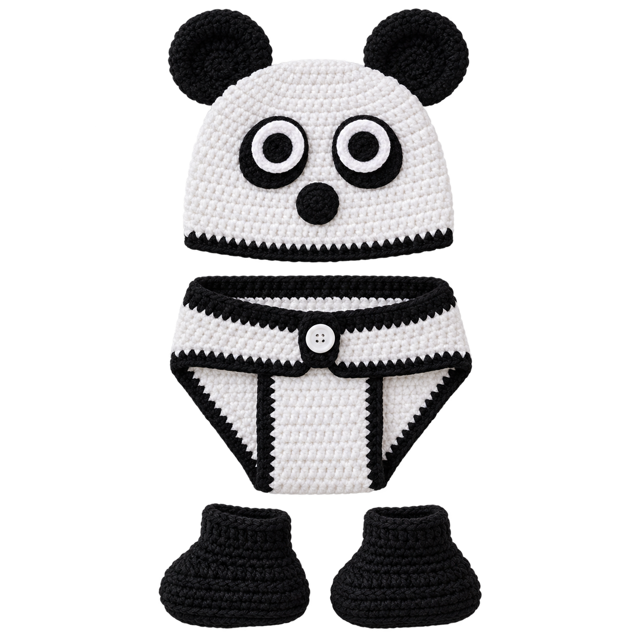 Conjunto de Ganchillo Animal para Bebé      (0-1 año)