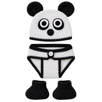 Conjunto de Ganchillo Animal para Bebé      (0-1 año)