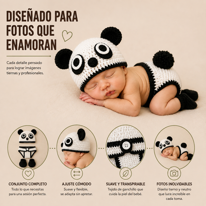 Conjunto de Ganchillo Animal para Bebé      (0-1 año)